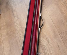 snooker cue and hardcase. John parrot.