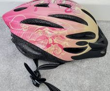 Pink/Creamy Colour Bike Helmet