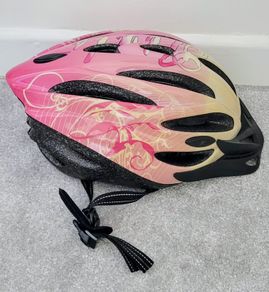 Pink/Creamy Colour Bike Helmet