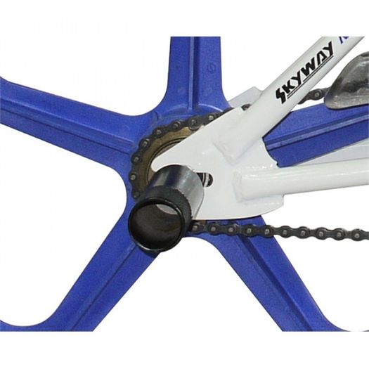 11" Rooster BIG DADDY, 20" Blue Skyway Mags, White