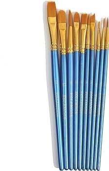 NEW SALE |  Artist Nylon Paint Brushes Set for Body, Face, Watercolor, Acrylic and Oil Painting