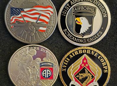 UNITED STATES, military challenge/ commerative coins.