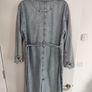 Long denim trench coat Image 2