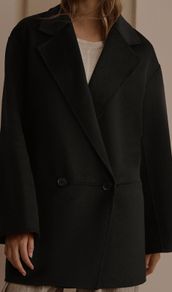next premium handsewn wool mix  coat size large new