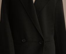 next premium handsewn wool mix  coat size large new