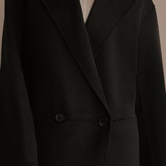 next premium handsewn wool mix  coat size large new