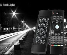 PREMIUM LIGHT IN THE DARK 2.4GHz Wireless Airmouse Keyboard Remote for Android TV Box Mini PC