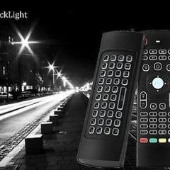PREMIUM LIGHT IN THE DARK 2.4GHz Wireless Airmouse Keyboard Remote for Android TV Box Mini PC
