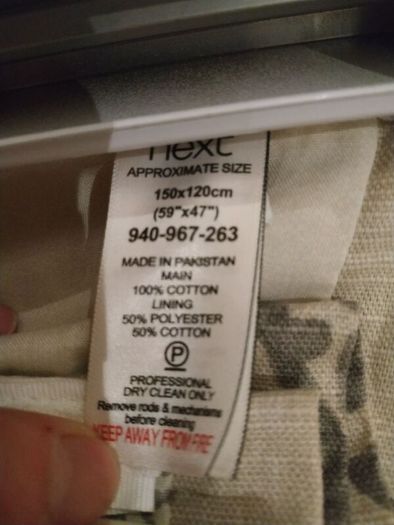 Curtains set with matching blind