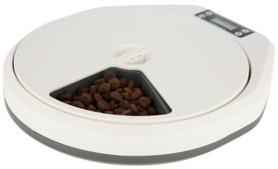 Automatic pet feeder - 5 meals White/grey