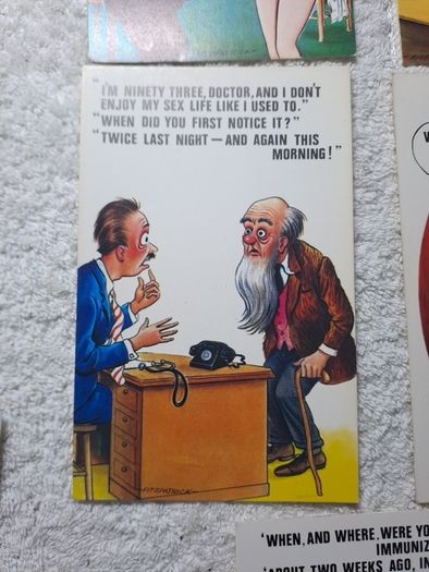 5 Bamforth Doctor saucy postcards (2)
