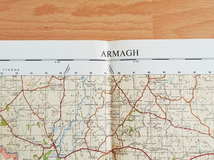 Vintage Ordnance Survey maps of Northern Ireland set of 9 maps