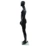 Full Body Male Mannequin with Glass Base Glossy Black 185 cm Image 4