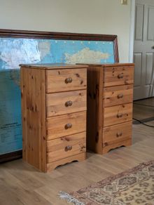 Wooden Bedside Lockers