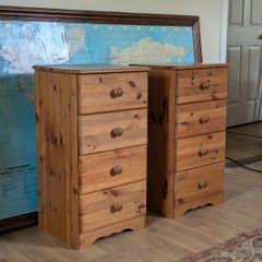 Wooden Bedside Lockers