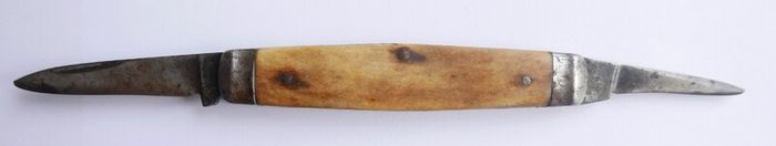 Vintage James Barber 1800s Sheffield Pocket Knife 2 Blades Stainless Steel