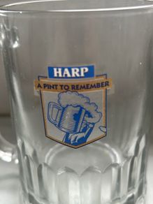 vintage harp glass
