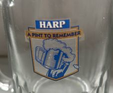 vintage harp glass