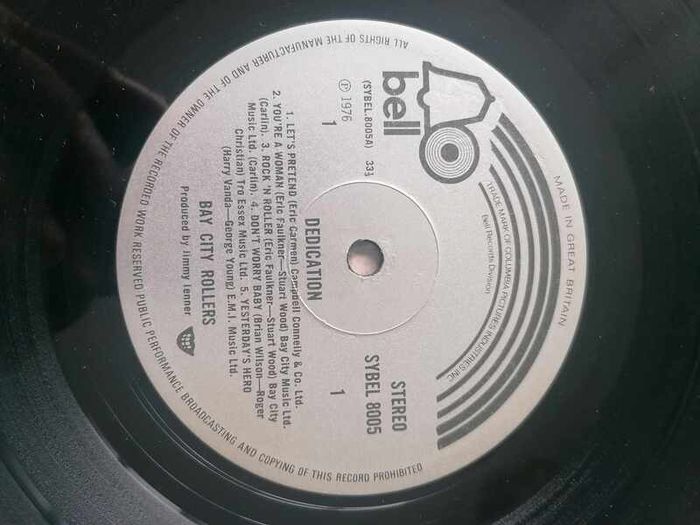 Bay City Rollers Dedication LP