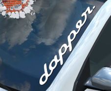 dapper window decal