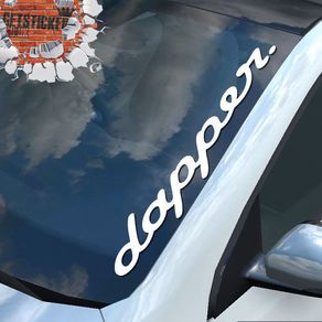 dapper window decal