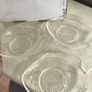 Vintage set of 3 fish shape glass serving plates, Fish plate, Nautical decor. Image 5