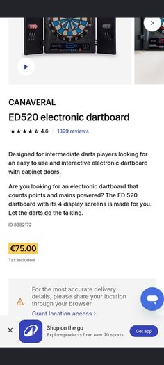 Dart Board & Darts (New)