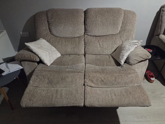Three piece suite recliners