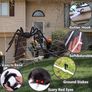 Giant Spider 6.6ft - 200cm, Spider Web 23ft - 700cm, 30pcs Plastic Spiders, 40g Cobweb - Halloween Decorations Triangular Cobweb for Indoor Outdoor Home Yard Image 6