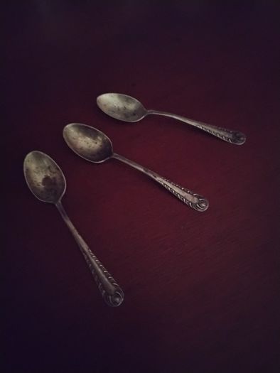 Silver egg spoons