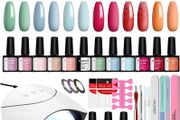 Gel Nail Polish Starter Kit, Phoenixy 12 Colours Soak off Gel Nail Polish Set with Nail Lamp 8ml Gel Nail Kit Shellac Nail Kit Gift Set for Women (FREE POSTAGE)