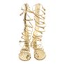 Chanel Gold Gladiator Sandals Size 40 Image 4