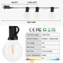 SUMMER SALE Outdoor String Lights Mains Powered - 100FT/30M G40 Garden Festoon Lights with 55+3 Shatterproof LED Bulbs Waterproof for Outside Patio Gazebo Pergola (FREE SHIPPING) Image 2