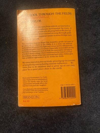 Vintage "To School Through The Fields" by Alice Taylor