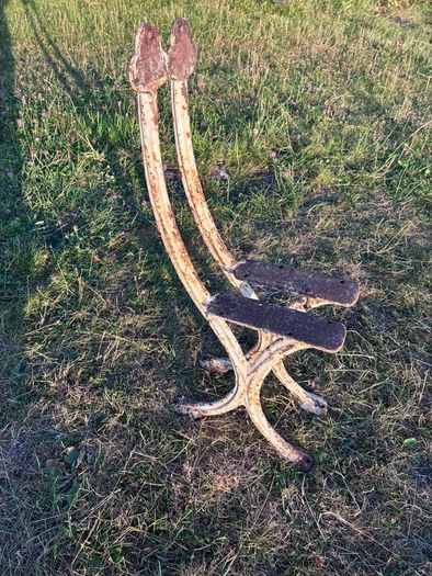 Victorian cast iron bench ends