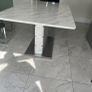 Modern Marble Effect Dining Table Image 2