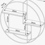 Round Metal Wall Shelf Image 4