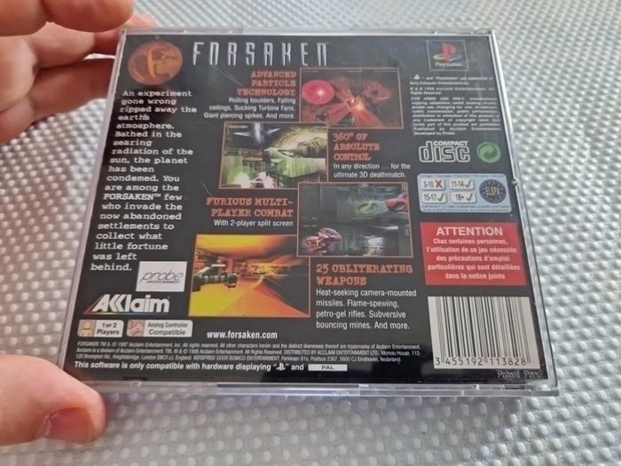 Forsaken PlayStation1 Ps1 PlayStation2 Ps2 Games Original