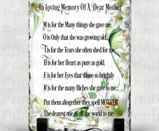 In Loving Memory Of A Dear Mother Memorial Slate