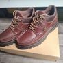 Ellesse Mens Burgundy Leather Ankle Boots - Vintage Style Image 2