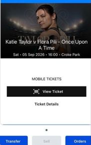 Katie Taylor ticket