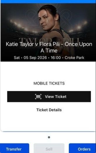 Katie Taylor ticket