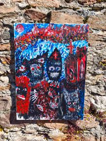 STUCK  Original Acrylic Painting | They Fight for the Future #42