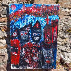 STUCK  Original Acrylic Painting | They Fight for the Future #42