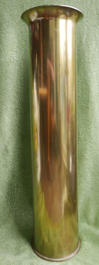 Vintage Large WW2 Brass round shell. 37inch Gun Round. Marked 1939. (67.5cm in length)