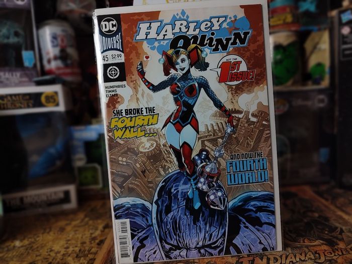 Harley Quinn ! Issue #45 ! Not The First Issue Cover ! Harley Quinn Breaks 4th Wall ! 2018 ! by DC Comics !