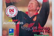Very Rare 1999 St. Patrick's Athletics v Shamrock Rovers - League of Ireland Premier Division Programme