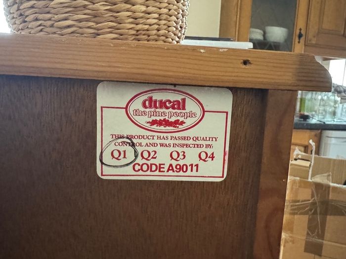 Solid Pine Secretary Desk by Ducal "Victoria"