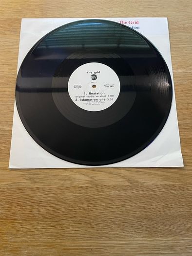 The Grid - Flotation - 12" Vinyl Promo Single - 1990 EastWest Records YZ475TXSAM