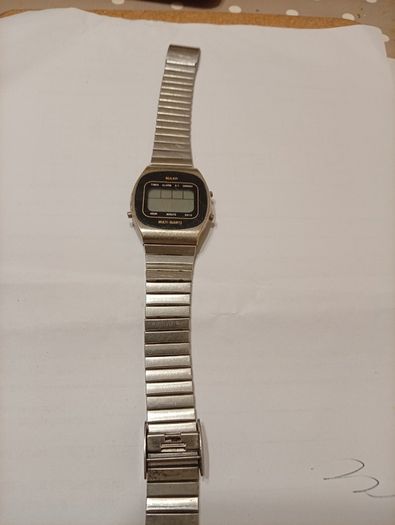 Vintage 1970s Buler Multi Quartz Swiss Digital Watch Untested
